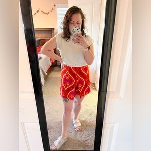 Zara High Waisted Pleated Shorts